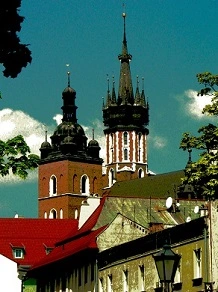Polska: widok na kościół mariacki w Krakowie, fot. RK